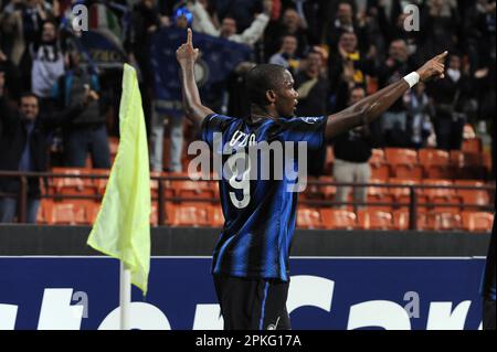 Milano, Italia, 29/09/2010 : Samuel Eto’o durante la partita Inter Werder Brema Foto Stock