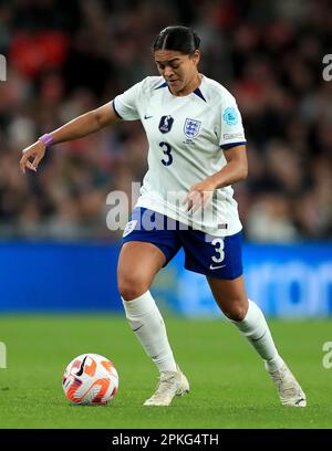 Jessica carter in azione durante la Finalissima femminile al Wembley Stadium, Londra. Data immagine: Giovedì 6 aprile 2023. Foto Stock