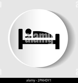 icona di un'illustrazione vettoriale dell'hotel Illustrazione Vettoriale