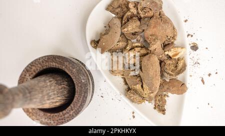 Baheda medicina medica ayurvedica, frutta di Haritaki Foto Stock