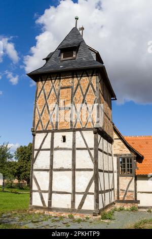 Villaggio Chiesa Wieserode nella Harz Montagne a graticcio Chiesa Foto Stock