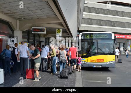 Bus TXL, Aeroporto, Tegel, Reinickendorf, Berlino, Germania Foto Stock