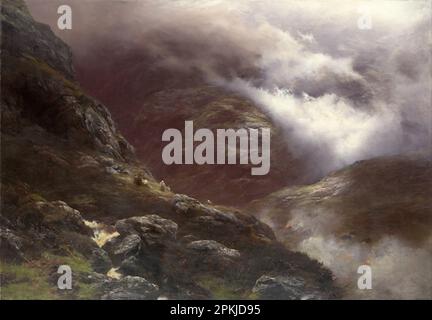 Dopo il massacro di Glencoe 1889 di Peter Graham Foto Stock