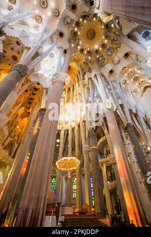 Barcellona, Spagna. 11 marzo, 2018. La Sagrada Família, nome lungo - Basílica i Tempio Expiatori de la Sagrada Família, è il più grande gatto non finito Foto Stock