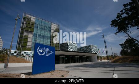 20.07.2018. Den Haag, NL. Vista esterna del Tribunale penale internazionale (CPI) all'Aia, Paesi Bassi. Credito: ANT Palmer/Alamy Foto Stock