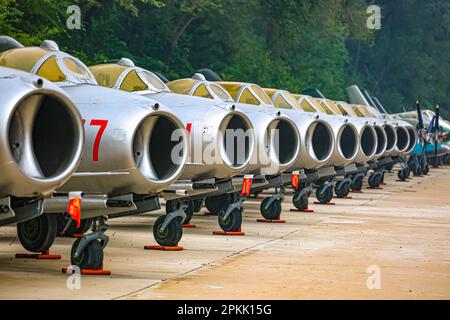 Aereo al Museo dell'aviazione militare della Cina, Pechino Foto Stock