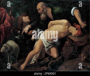 Il sacrificio di Isaac CA. 1616 di Pedro Orrente Foto Stock