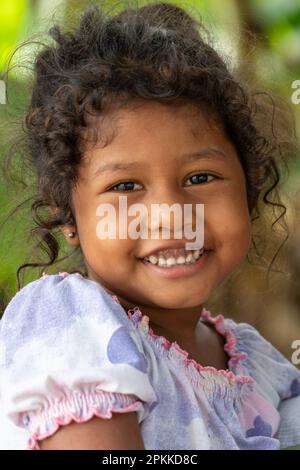 Facce del Perù: Ribernos dell'Amazzonia Foto Stock