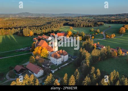 Chiesa di Wieskirche, patrimonio dell'umanità dell'UNESCO, Weis, Steingaden, alta Baviera, Baviera, Germania, Europa Foto Stock