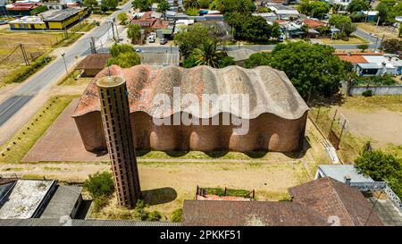 Antenna della Chiesa di Atlantida (Chiesa di Cristo operaio e Madonna di Lourdes), opera dell'ingegnere Eladio Dieste, dipartimento Canelones Foto Stock