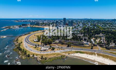 Veduta aerea, Montevideo, Uruguay, Sud America Foto Stock