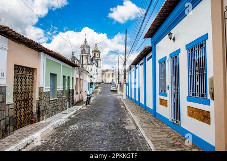 Chiesa di nostra Signora della Vittoria, patrimonio dell'umanità dell'UNESCO, Sao Cristovao, Sergipe, Brasile, Sud America Foto Stock
