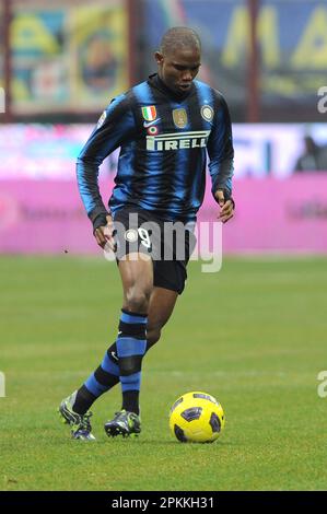 Milano, Italia, 30/11/2011 : Samuel Eto’o durante la partita Inter Palermo Foto Stock