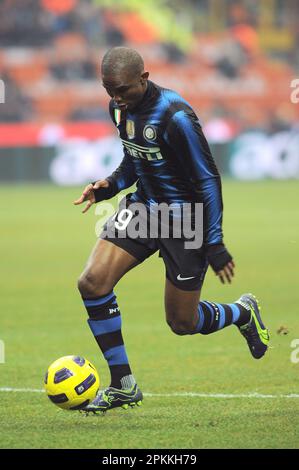 Milano, Italia, 30/11/2011 : Samuel Eto’o durante la partita Inter Palermo Foto Stock