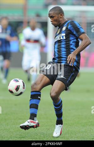 Milano, Italia, 06/03/2011 : Samuel Eto’o durante la partita Inter Genoa Foto Stock