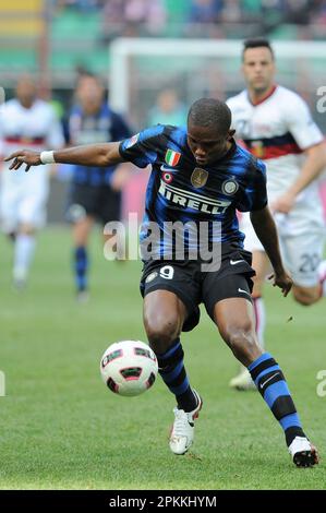 Milano, Italia, 06/03/2011 : Samuel Eto’o durante la partita Inter Genoa Foto Stock