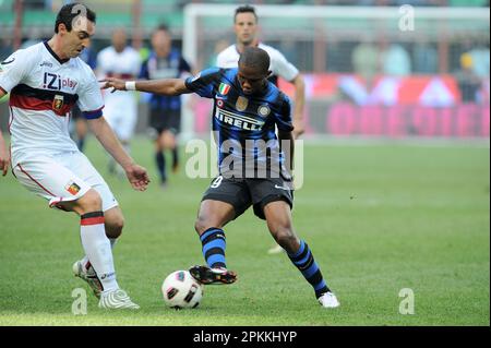 Milano, Italia, 06/03/2011 : Samuel Eto’o durante la partita Inter Genoa Foto Stock