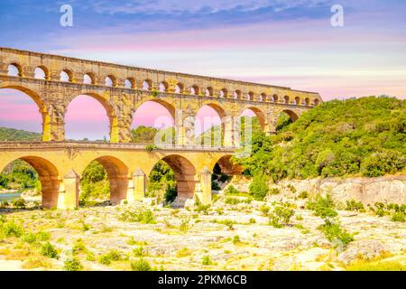 Pont Du Gard, Francia Foto Stock