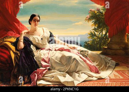 Ritratto di Leonilla, Principessa di Sayn-Wittgenstein-Sayn, nee Baryatinsky 1843 di Franz Xaver Winterhalter Foto Stock