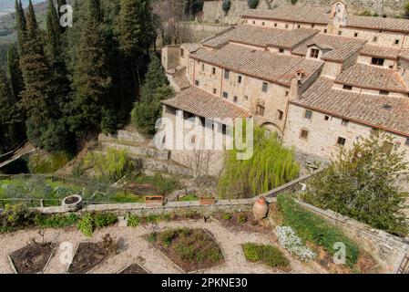 Convento de le celle a Cortona, Italia Foto Stock