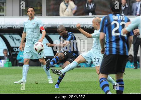 Milano, Italia, 23/04/2011 : Samuel Eto’o durante la partita Inter Lazio Foto Stock