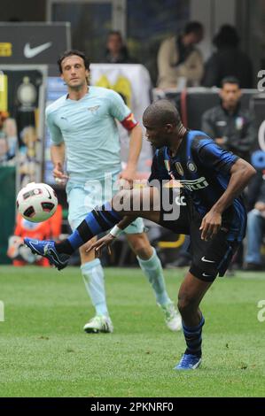 Milano, Italia, 23/04/2011 : Samuel Eto’o durante la partita Inter Lazio Foto Stock