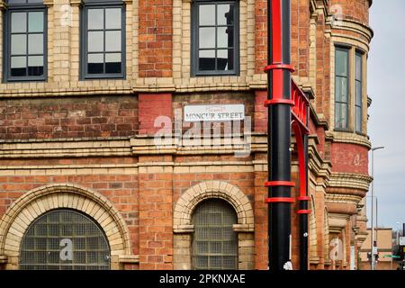 L'estremità orientale di Glasgow fuori dalla strada di Londra, vicino a Barras, Scozia centrale, Regno Unito Foto Stock