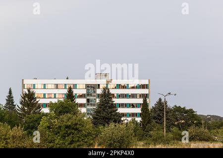 Camino impianto industriale Blankenburg Harz Foto Stock