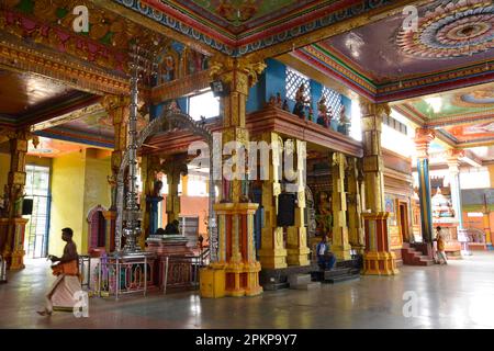 Tempio indù di Muthumariamman Thevasthaman, Matale, Sri Lanka, Asia Foto Stock