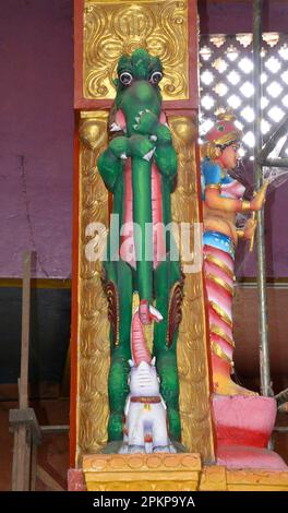 Tempio indù di Muthumariamman Thevasthaman, Matale, Sri Lanka, Asia Foto Stock