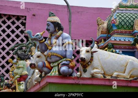 Tempio indù di Muthumariamman Thevasthaman, Matale, Sri Lanka, Asia Foto Stock