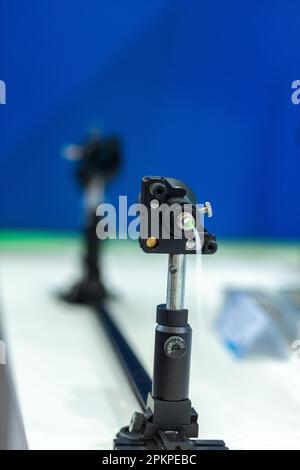 Prototipo di un sistema di trasmissione dati laser. Foto Stock