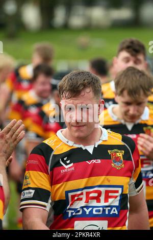 Carmarthen Quins RFC / RCG Indigo Premiership 08.04.2023 Foto Stock