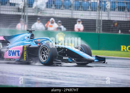 Melbourne, Australia. 31st Mar, 2023. Jack Doohan dell'Australia alla guida dell'Invicta Virtuosi Racing (14) durante le qualifiche F2 al Gran Premio d'Australia di Formula uno. (Foto di George Hitchens/SOPA Images/Sipa USA) Credit: Sipa USA/Alamy Live News Foto Stock