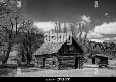 Boyhood casa di But h Cassidy a Circleville, Utah Foto Stock