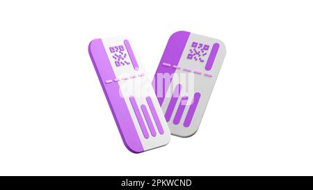 Preparativi per un viaggio felice via. Aereo, biglietto, bagaglio, passaporto, ecc. 3D rendering Foto Stock