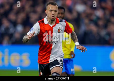 09-04-2023: Sport: Feyenoord contro RKC ROTTERDAM, PAESI BASSI - APRILE 9: Quillindschy Hartman (Feyenoord Rotterdam) durante la partita Eredivie Feyenoord Foto Stock