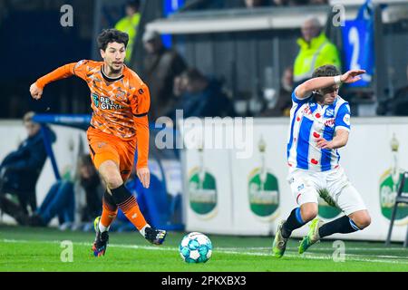 08-04-2023: Sport: Heerenveen / Volendam HEERENVEEN, PAESI BASSI - APRILE 8: Durante la partita di Eredivie tra SC Heerenveen e FC Volendam ad Abe Foto Stock