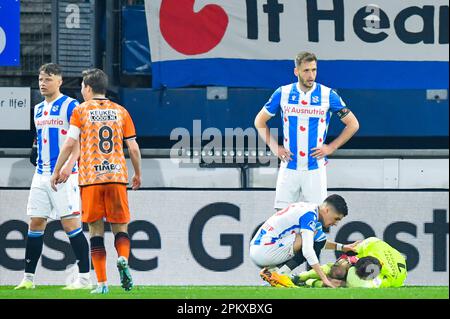 08-04-2023: Sport: Heerenveen / Volendam HEERENVEEN, PAESI BASSI - APRILE 8: Portiere Xavier Mous (SC Heerenveen) durante la partita di Eredivie betwee Foto Stock