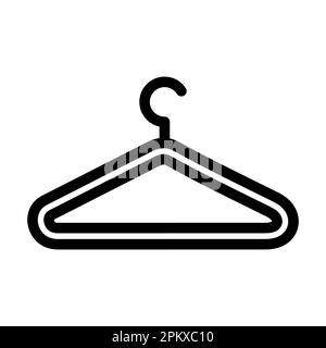 Icona Hanger Vector Thick Line per uso personale e commerciale. Foto Stock