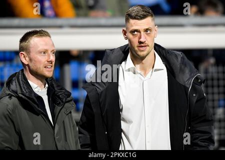 08-04-2023: Sport: Heerenveen / Volendam HEERENVEEN, PAESI BASSI - APRILE 8: Portiere Andries Noppert (SC Heerenveen) durante la partita Eredivie BE Foto Stock