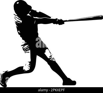 Giocatore di baseball abstract sketch Illustration - vettore Illustrazione Vettoriale