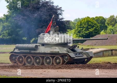 Russo T34/85 serbatoio Foto Stock