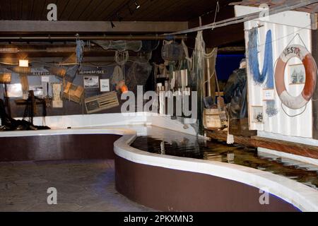 Museo marittimo, Risoer, Aust-Agder, Norvegia meridionale, Norvegia Foto Stock