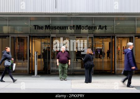Museum of Modern Art, 11 W 53rd St, New York, NYC foto di un museo di arte moderna a Midtown Manhattan. Foto Stock