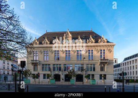 Vista esterna del municipio di Vincennes, Francia. Vincennes è un comune francese situato nel dipartimento della Valle della Marna nella regione dell'Île-de-France Foto Stock