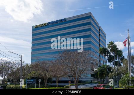 Amscot Financial, sede centrale a Tampa, Florida, USA. Foto Stock