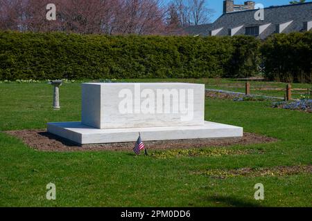 USA New York NY Hyde Park FDR Springwood estate National Historic Site Franklin Delano Roosevelt Home and Gravesite Foto Stock