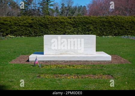 USA New York NY Hyde Park FDR Springwood estate National Historic Site Franklin Delano Roosevelt Home and Gravesite Foto Stock