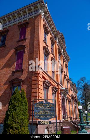 USA New York NY Saratoga Springs il Canfield Casino costruito da John Morrissey ora un museo della società storica esterni Foto Stock